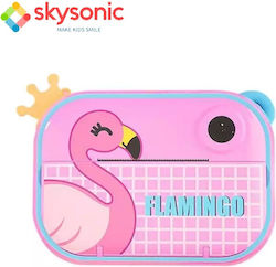 Skysonic Instant Kids Compact Aparat Foto 12MP cu Ecran 2.4" Flamingo Roz