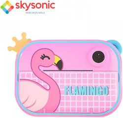 Skysonic Instant Kids Παιδική 12MP με Θερμική Εκτύπωση Flamingo Πολύχρωμη