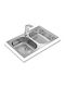 Teka Universe 80 T-XP 2B Ένθετος Νεροχύτης Inox Σατινέ Μ80xΠ50cm Ασημί
