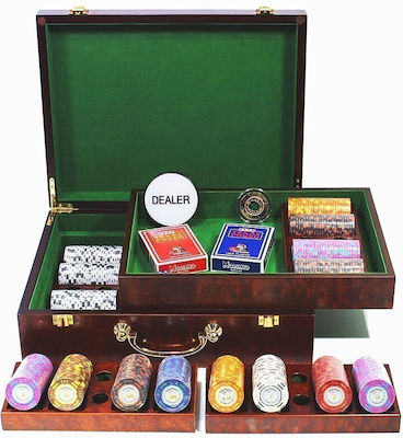 Palace Set 500 Numbered Poker Chips 14gr in Suitcase with 2 Decks