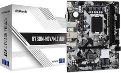 ASRock B760M-HDV/M.2 D4 Motherboard Micro ATX με Intel 1700 Socket