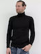 Herren-Rollkragenpullover Schwarz