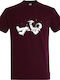 T-shirt Unisex " Cool Spaceman " Burgundy