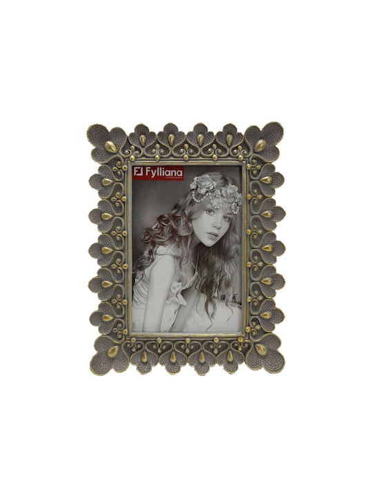 Fylliana Leaf Polyresin Photo Frame With Silver...