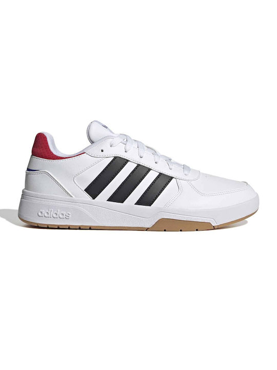 Adidas CourtBeat Court Ανδρικά Sneakers Cloud White / Core Black / Better Scarlet