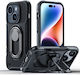 Joyroom Dual Hinge Armored Back Cover Πλαστικό / Σιλικόνης 1.5mm Μαύρο (iPhone 14 Plus)