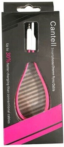 Cantell Равен USB-A към Lightning кабел Розов 0.22м (S153149)