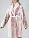 robe with soft texture in pink