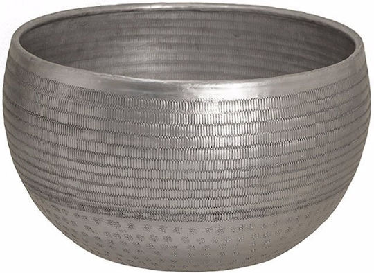 Zaros Κασπώ Αλουμινίου Ασημί 34x34x20εκ.