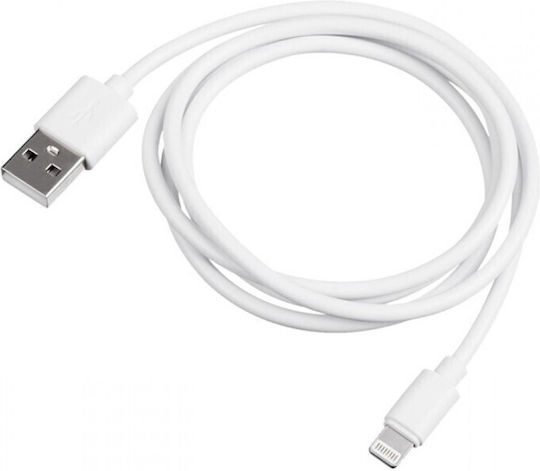 YOURZ USB-A to Lightning Cable Λευκό 2m (8040-k)