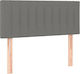 vidaXL Fabric Bed Headboard Dark Gray 90x78cm
