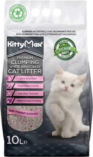 Bentysandy Kitty Max Bentonit Katzenstreu mit Duft Babypuder 20Es