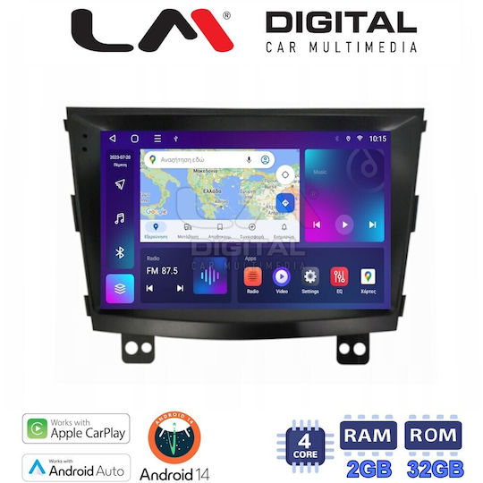 LM Digital Car Audio System for Ssangyong Tivoli / Rexton Tivoli 2015-2019 (Bluetooth/USB/WiFi/GPS/Apple-Carplay/Android-Auto) with Touch Screen 9"