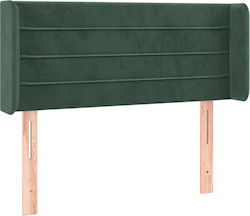 vidaXL LED Bed Headboard Fabric Dark Green 103x...
