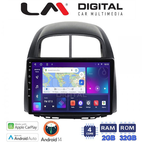 LM Digital Ηχοσύστημα Αυτοκινήτου για Daihatsu Sirion Subaru Justy Justy (Bluetooth/USB/WiFi/GPS/Apple-Carplay/Android-Auto) με Οθόνη Αφής 10"