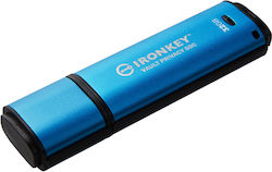 Kingston IronKey Vault Privacy 50 32GB USB 3.2 USB-C Μπλε