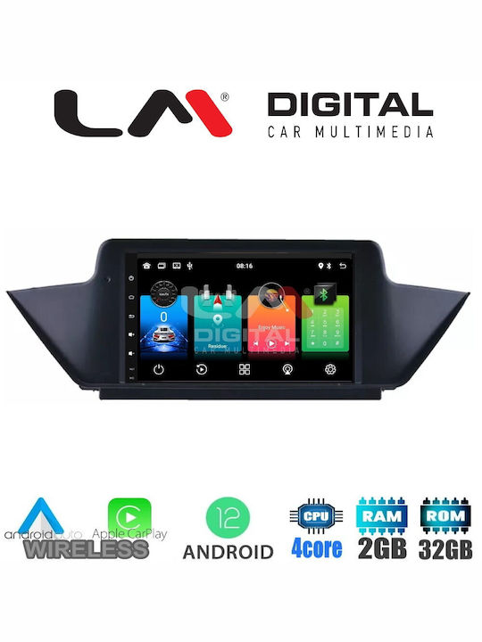 LM Digital Auto-Audiosystem für BMW X1 (E84) / X1 2009-2014 (Bluetooth/USB/WiFi/GPS/Apple-Carplay/Android-Auto) mit Touchscreen 10.1"