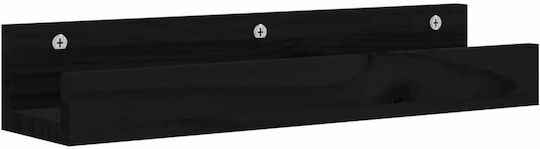 Regale Wand Schwarze 2Stück 50x12x9cm