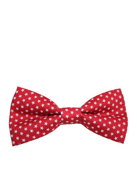 JFashion Ръчно изработено Папионка Stars Red With White Stars