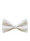 JFashion Handmade Bow Tie White With Gold Stars Stars