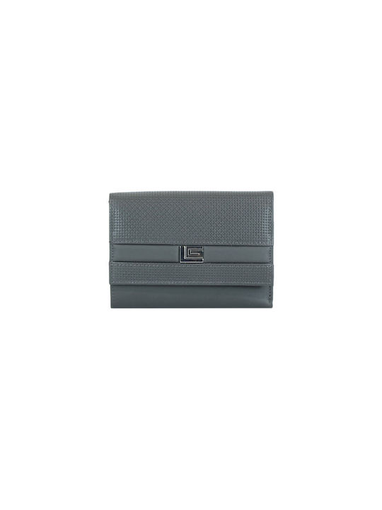 Guy Laroche Small Leather Women's Wallet with RFID Gray