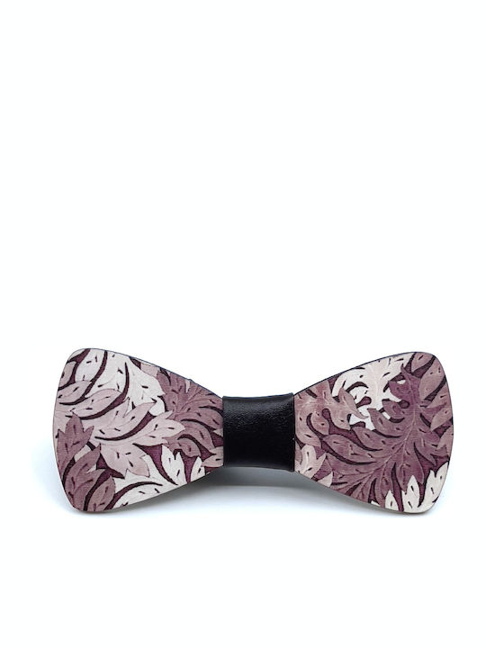 Legend Accessories Wooden Bow Tie Purple Colorfull