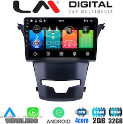 LM Digital Ηχοσύστημα Αυτοκινήτου για SsangYong Korando 2014 (Bluetooth/USB/WiFi/GPS) με Οθόνη Αφής 9"