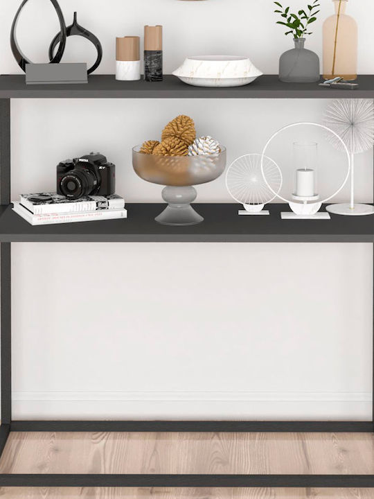 Castel Wooden Console Black / Anthracite L90xW3...