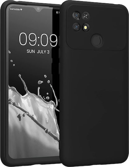 KWmobile Soft Flexible Umschlag Rückseite Silikon Schwarz (Poco C40)
