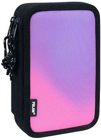 Milan Sunset Pencil Case Full 34pcs Fuchsia