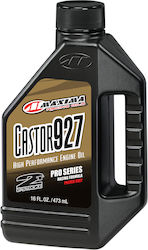 Maxima Racing Oils Castor 927 Pro Series Semisintetic Ulei de motocicletă pentru motoare în doi timpi 473ml