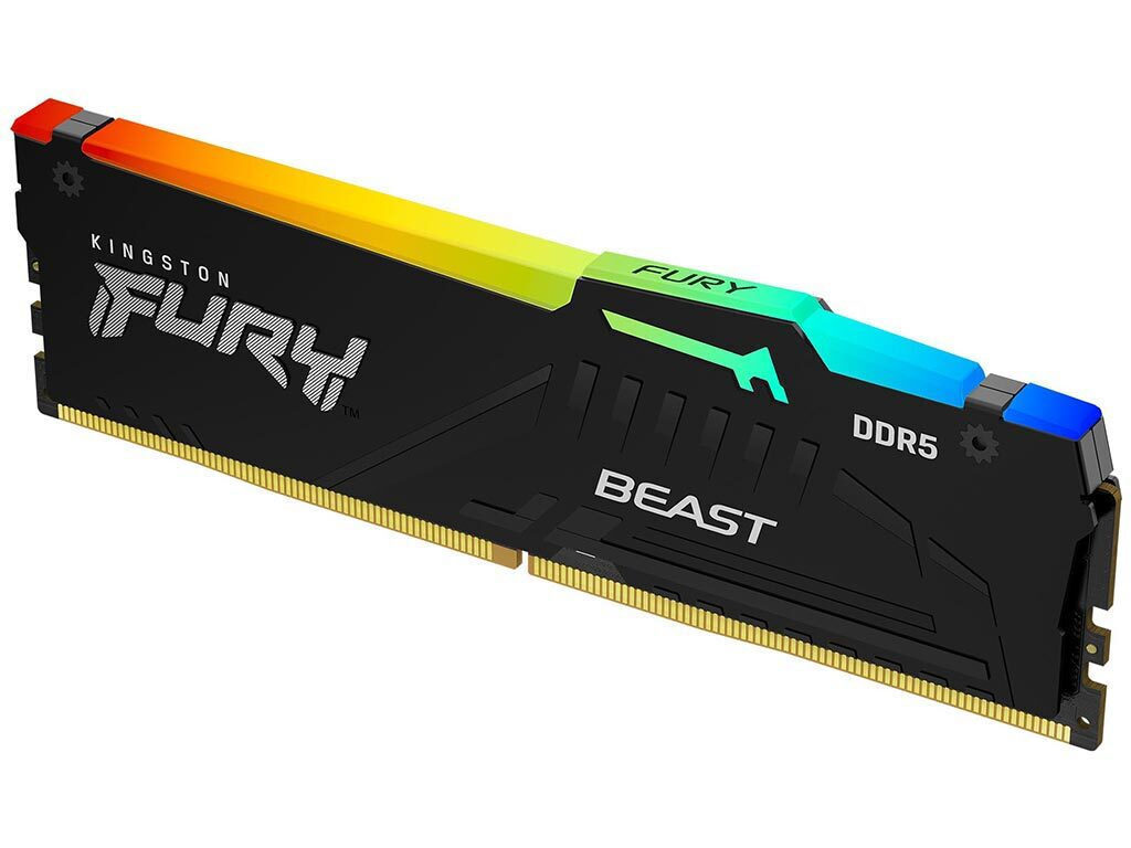 Kingston Fury Beast RGB DDR5 με Module 1x32GB και Ταχύτητα 5600 για Desktop