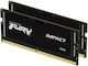 Kingston Fury Impact 32GB DDR5 RAM με 2 Modules (2x16GB) και Ταχύτητα 5600 για Desktop