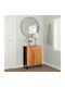 Living Room Display Cabinet Made of Solid Wood Brown 60x33x75cm