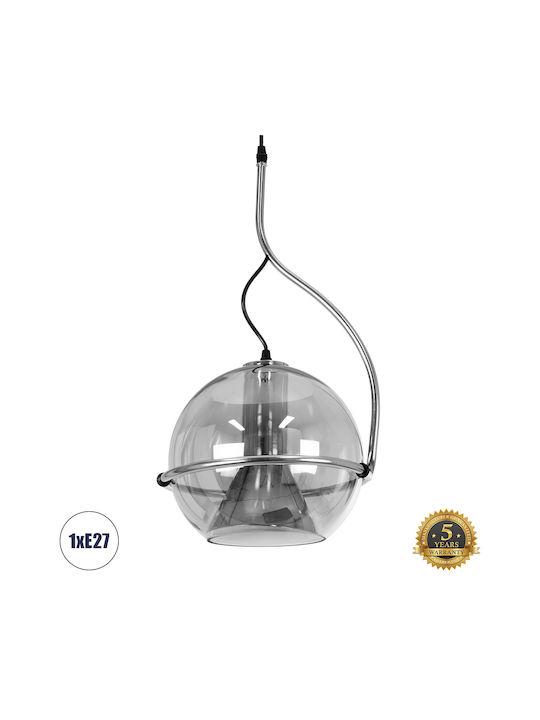 GloboStar Glasso Pendant Lamp E27 Silver