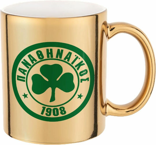 Koupakoupa PAO Panathinaikos Becher Metallisch Gold 330ml