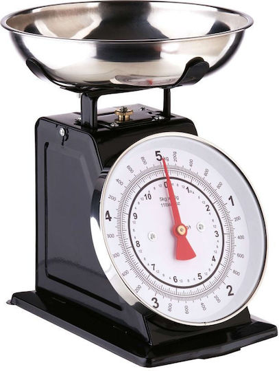 Give Me More Analog Kitchen Scale with Bucket Up to 5kg Black