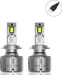 NovSight Lamps Car H7 LED 6500K Cold White 12V 100W 2pcs