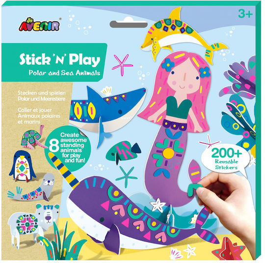 Avenir Αυτοκόλλητα Stick'N'Play - Polar & Sea Animals για Παιδιά 3+ Ετών