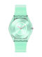 Swatch Pastelious Дамски Часовник 34мм Кварцов със Син Каучуков Каишка