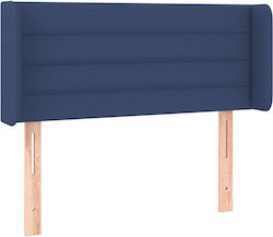 vidaXL LED Fabric Bed Headboard Blue 103x88cm