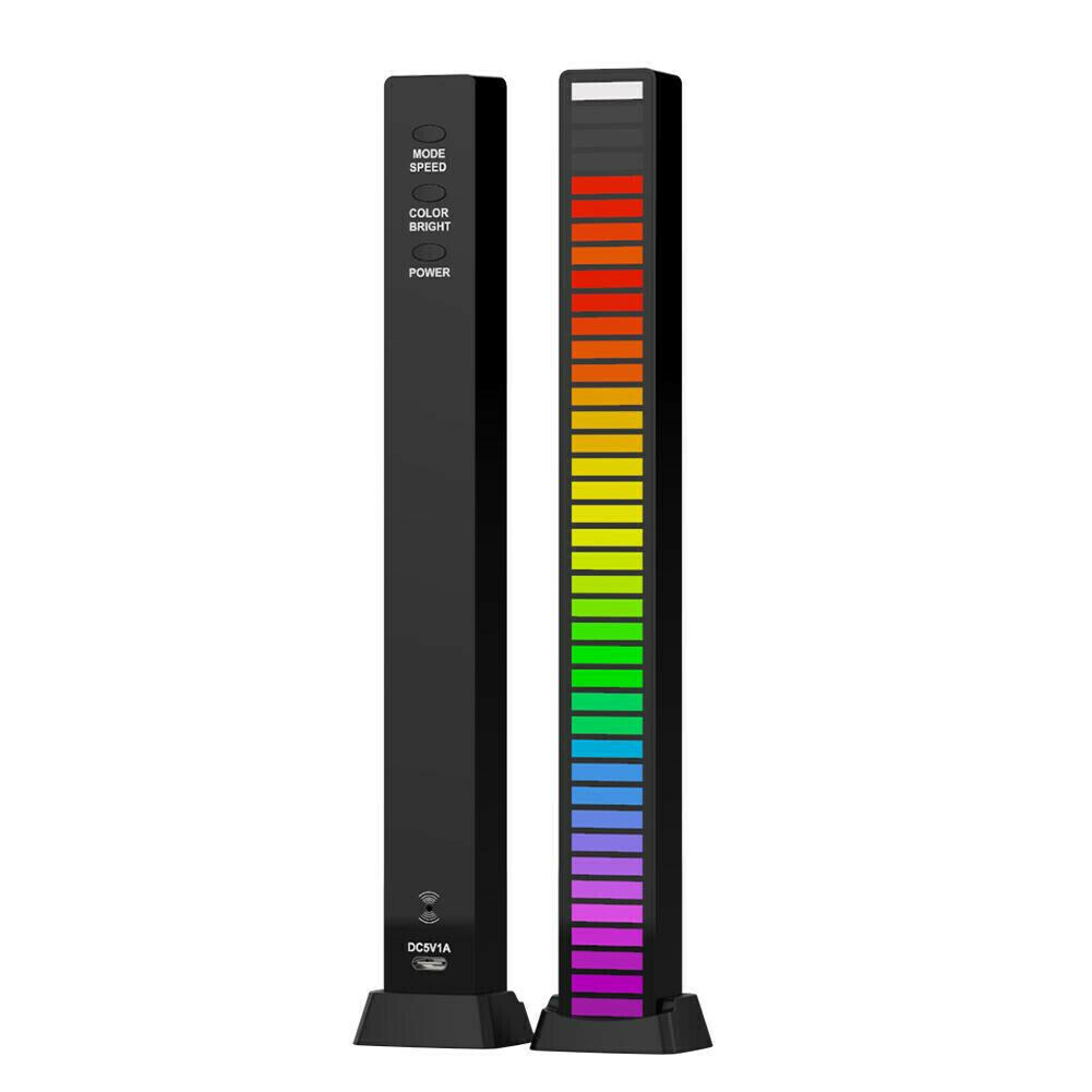 D08 RGB 40 LED Voice-Activated Rhythm Strip Light Bar Black | Skroutz.gr