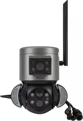 Andowl IP Surveillance Camera Wi-Fi 4K Waterproof with Two-Way Communication in Black Color