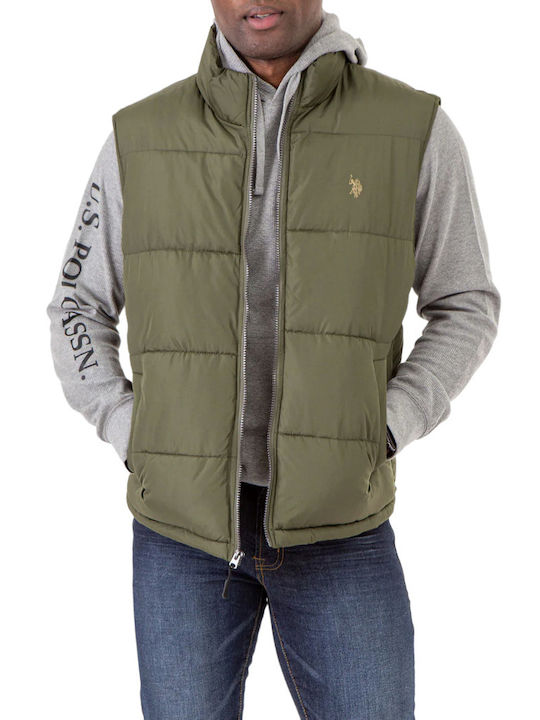 U.S. Polo Assn. Assn Безръкаво Puffer Якето Каки