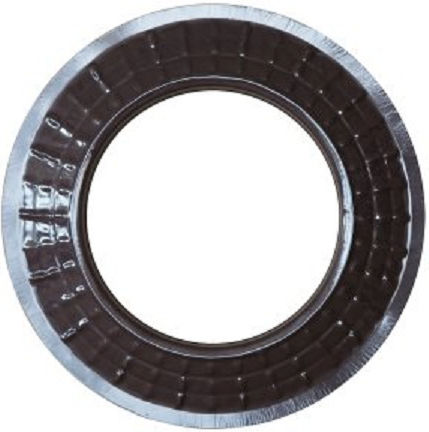 Hosseven 30-0015 Ροζέτα Καπνοδόχου Εμαγιέ 130mm Μαύρη