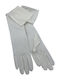 ECRU SATIN WEDDING GLOVES 48 CM