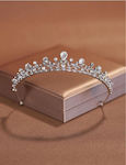 Bridal hair tiara with strass 800