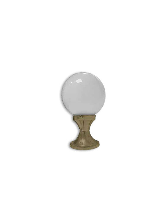 Andromeda Outdoor Floor Lamp Globe 60W IP43 for E27 Socket Gold