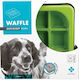 M-Pets Waffle Пластмаса Купа Вода Бавно Хранене за Куче в Зелен Цвят