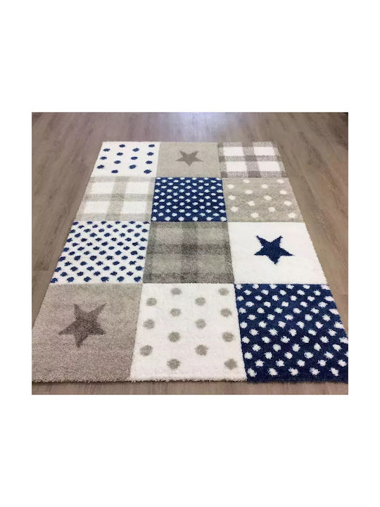 Newplan Kids Synthetic Rug Stars 80x150cm